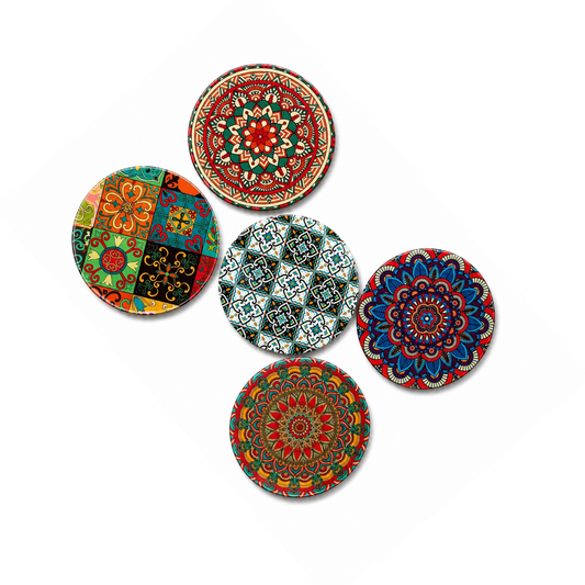 Mandala Style Drink Coasters 9cm
