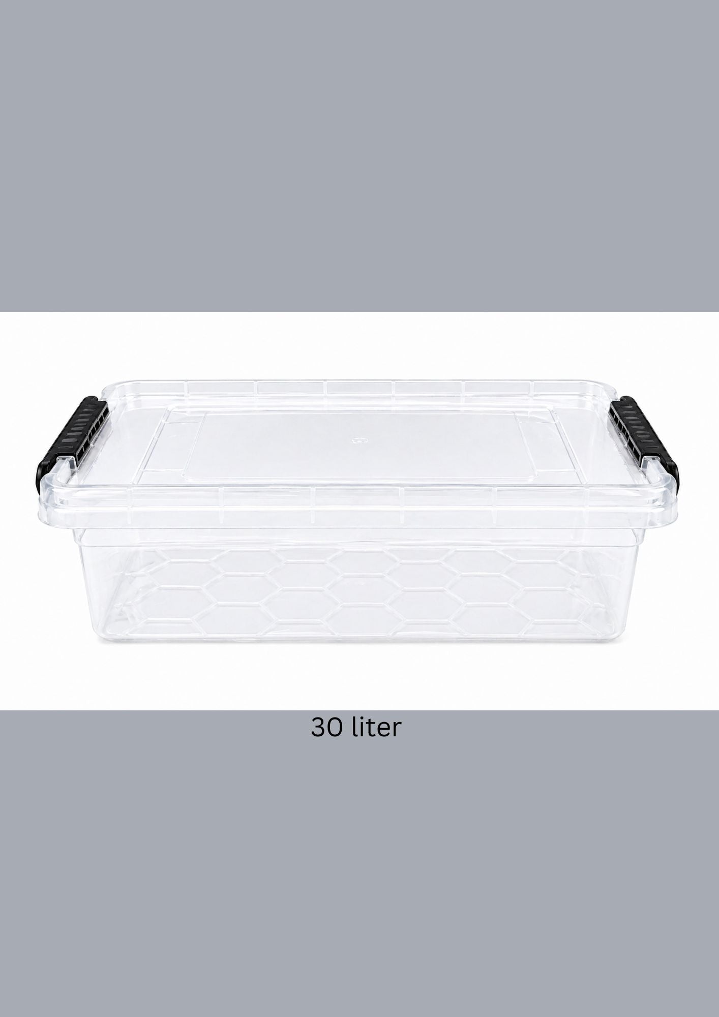 Plastic Storage Box with Lid 30 liter