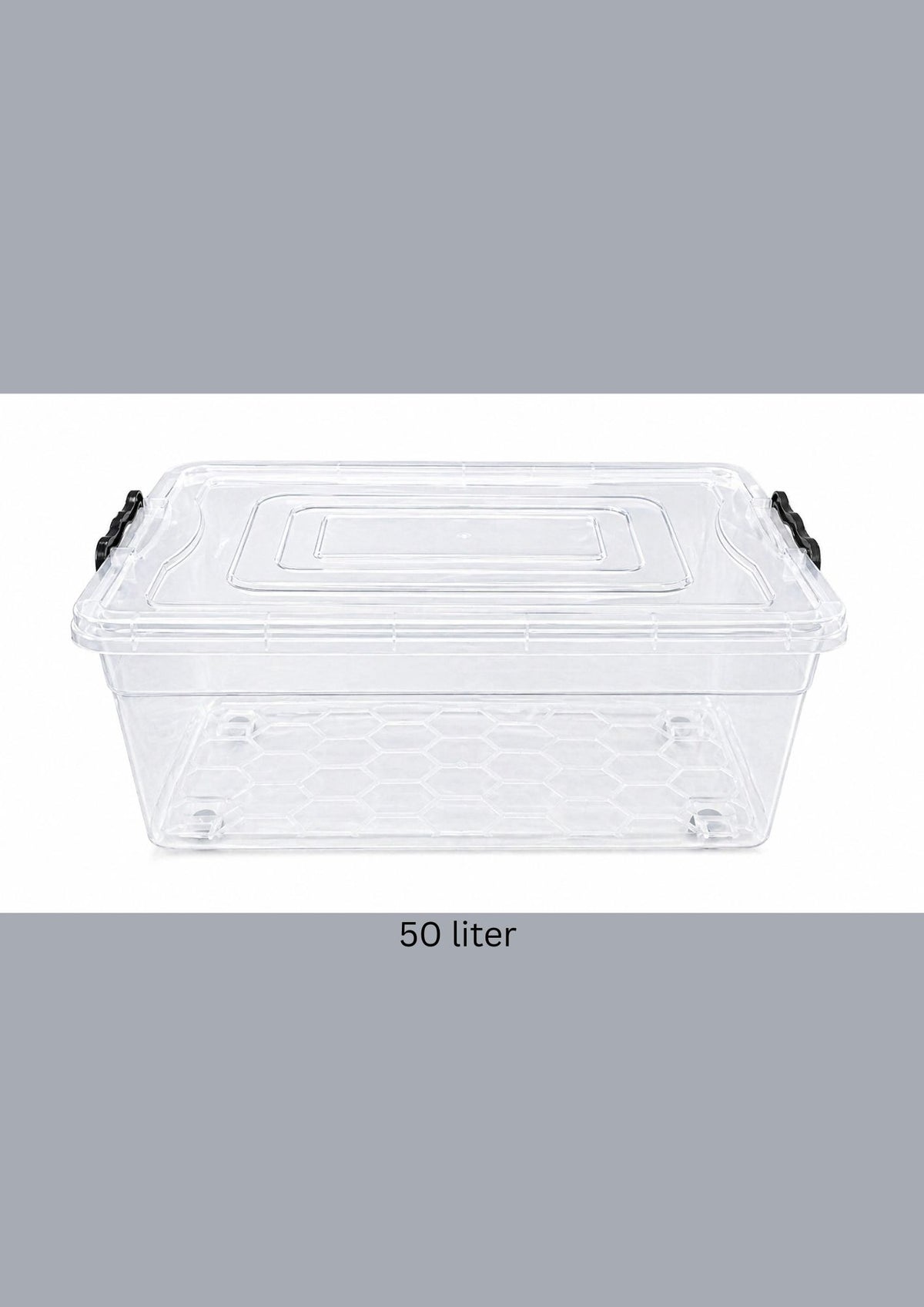 Plastic Storage Box with Lid 50 liter