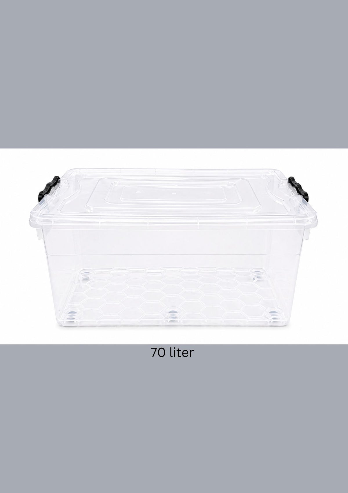 Plastic Storage Box with Lid 70 liter