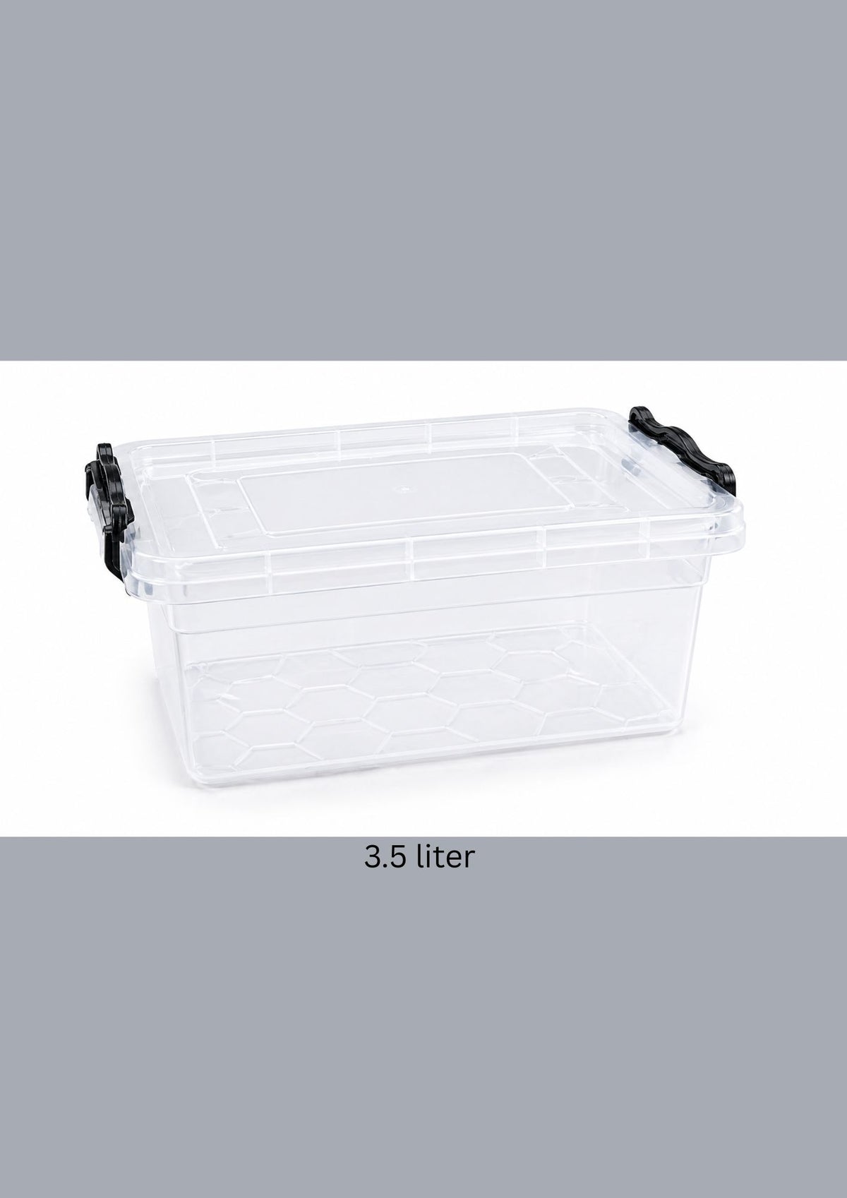 Plastic Storage Box with Lid 3.5 liter