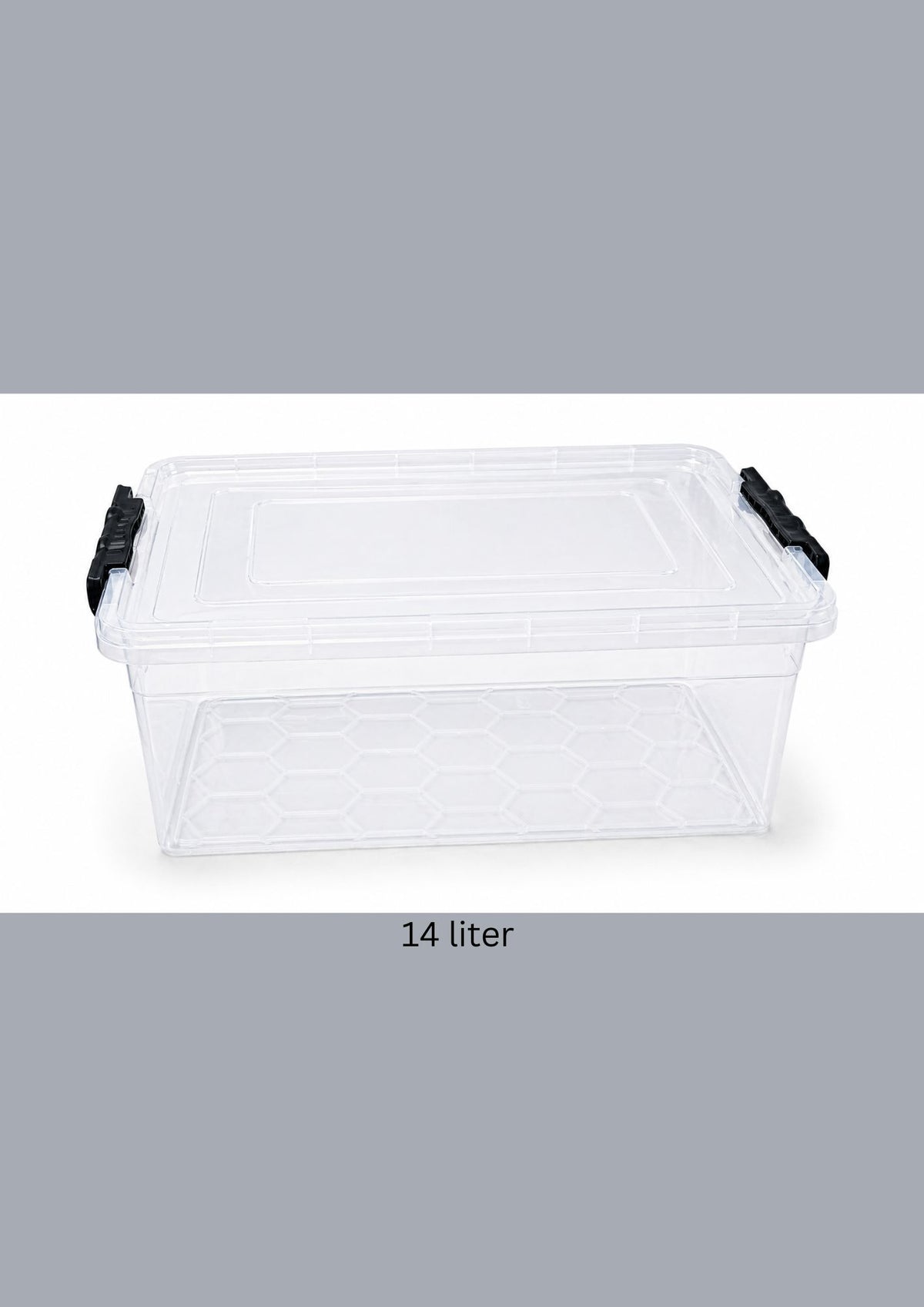 Plastic Storage Box with Lid 14 liter