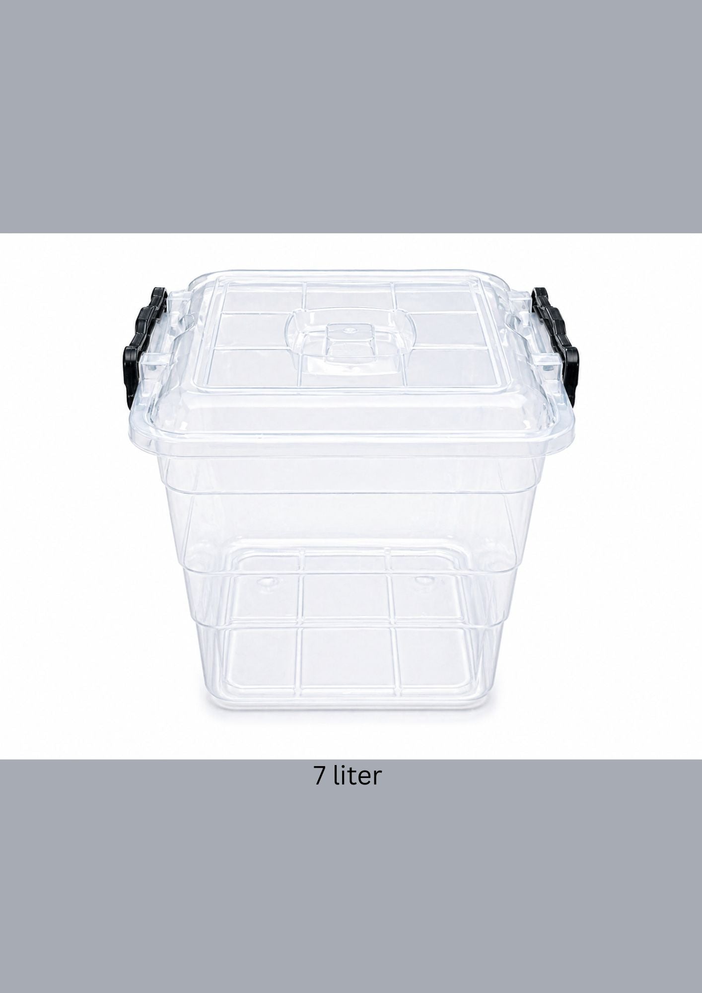 Plastic Storage Box with Locking Lid 7 liter