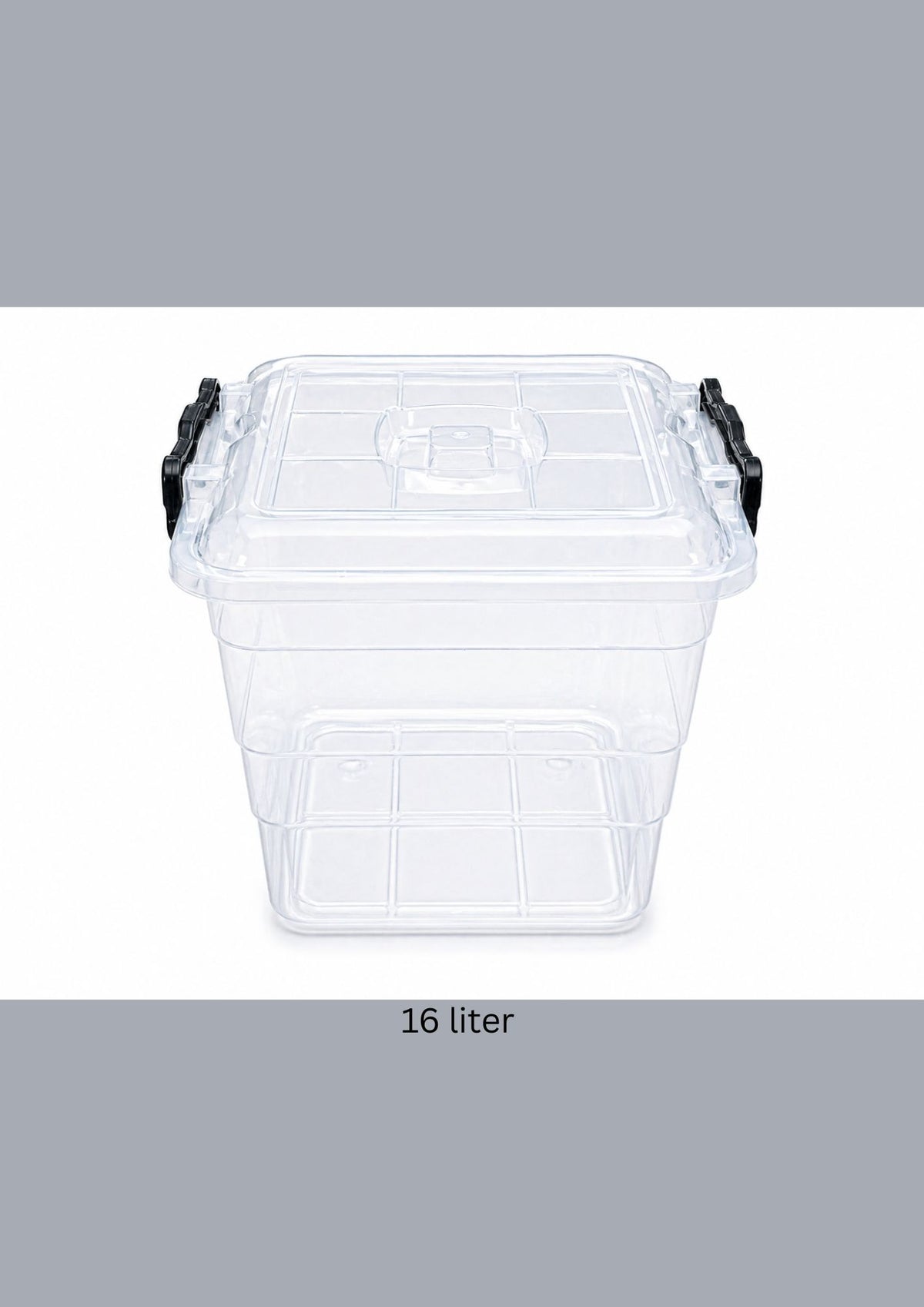 Plastic Storage Box with Locking Lid 16 liter