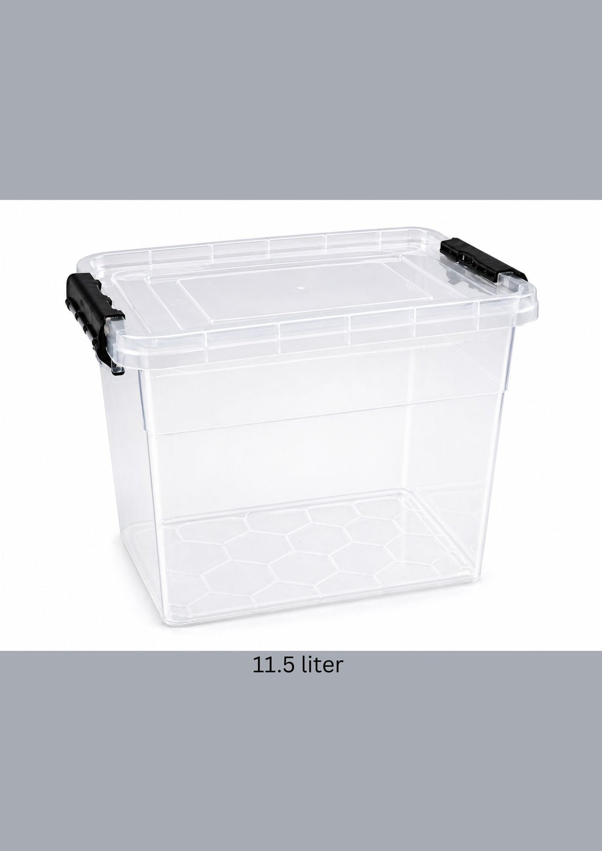 Plastic Storage Box with Locking Lid 11.5 liter