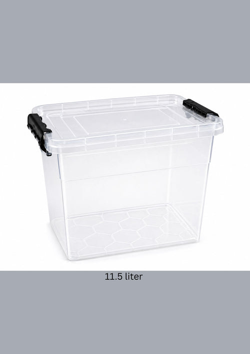 Plastic Storage Box with Locking Lid 11.5 liter