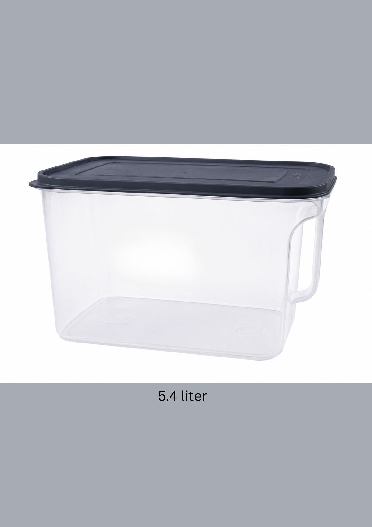 Plastic Food Storage Container with Lid 5.4 liter