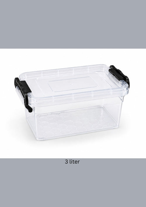 Plastic Storage Box with Lid 3 liter