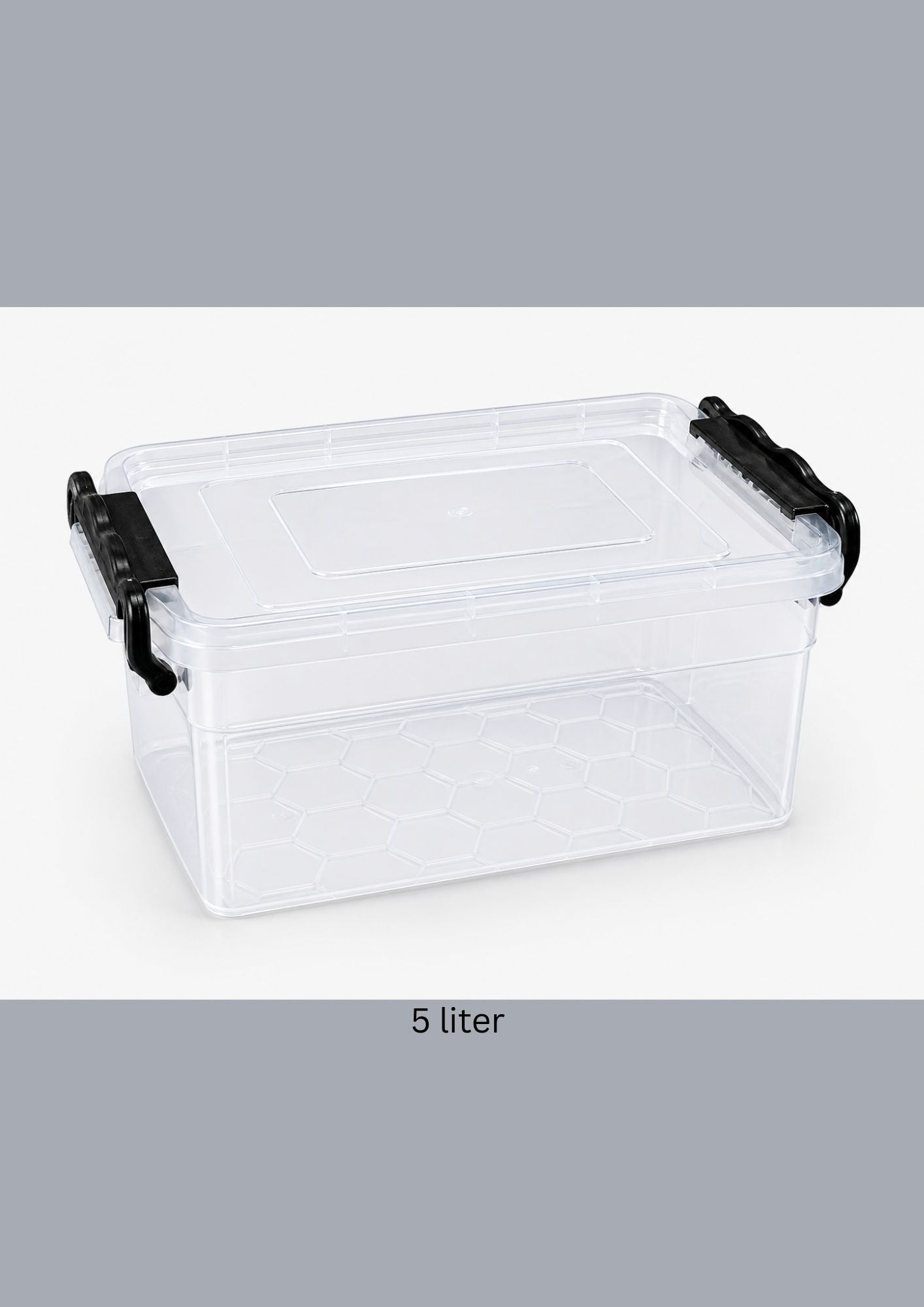 Plastic Storage Box with Lid 5 liter