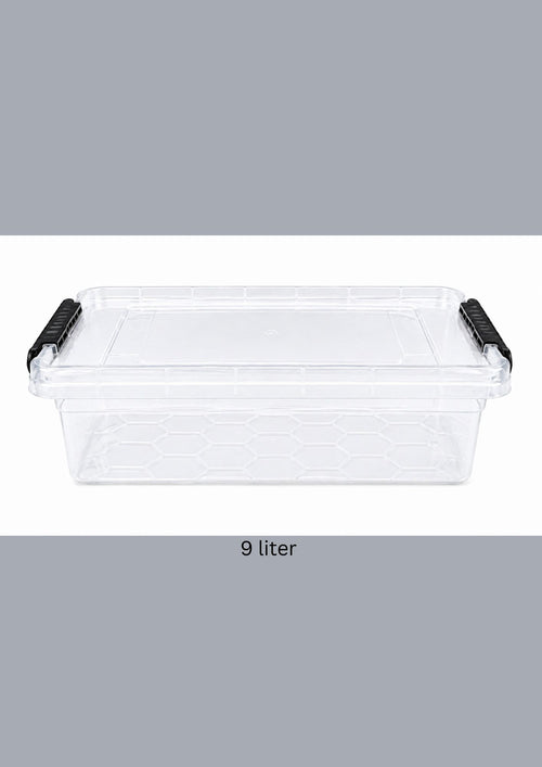 Plastic Storage Box with Lid 9 liter