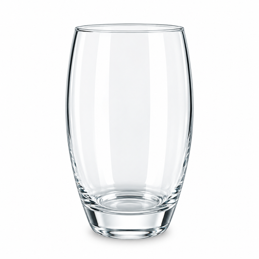 Clear Barrel Tumbler Glass