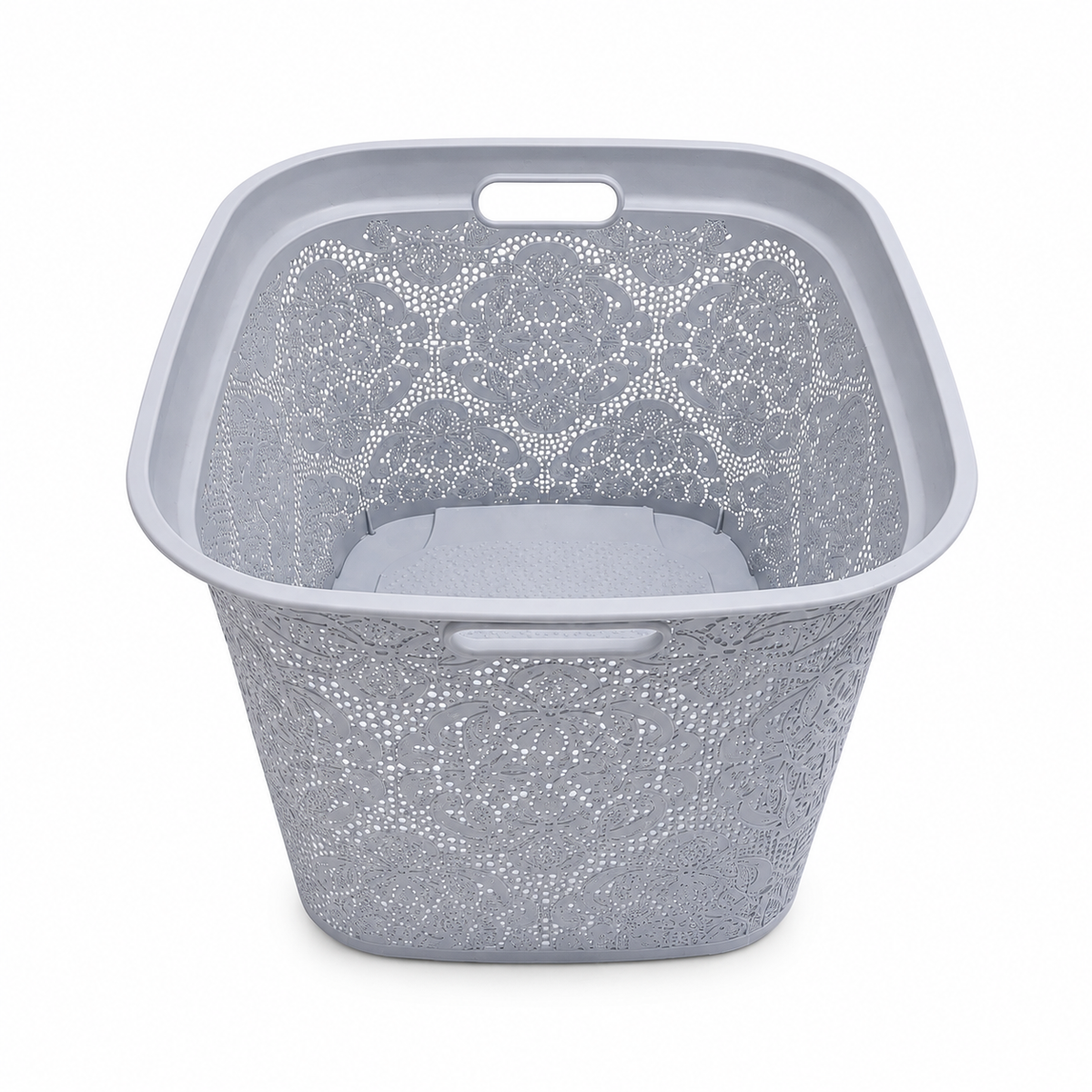 Elegant Lace Laundry Basket with Handles