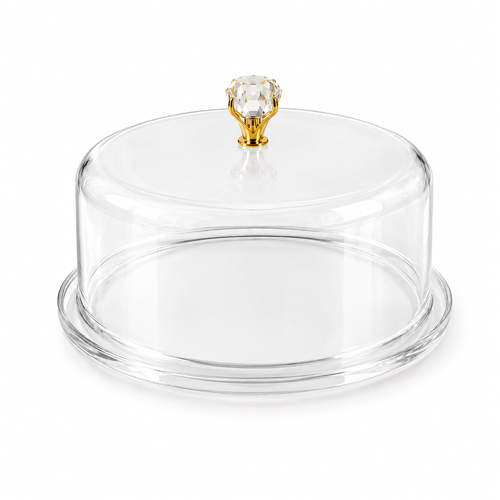 Acrylic Cake Dome with Serving Tray 34*34*16.5cm