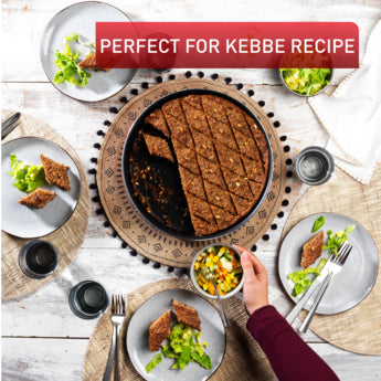TEFAL J5716683 Tempo Flame 2-Piece Set, Kebbe Dishes 28/30cm