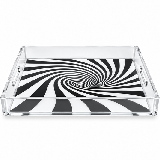 Acrylic Spiral Serving Tray