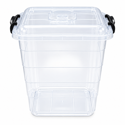 Plastic Storage Box with Locking Lid