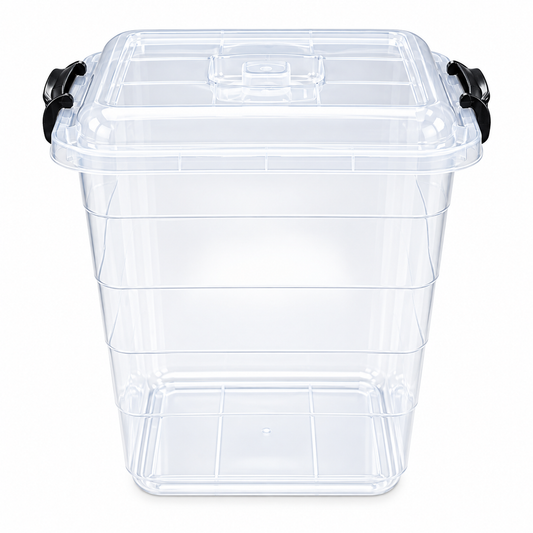 Plastic Storage Box with Locking Lid