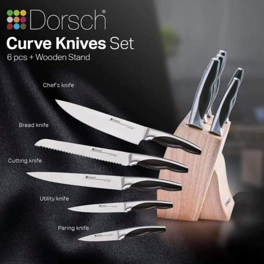 DORSCH 6 Pcs Curve Knifes Set