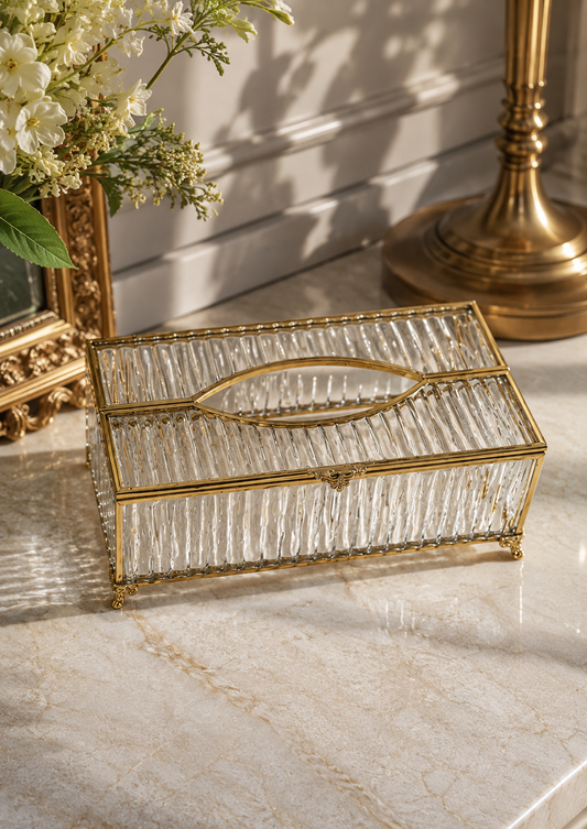 Modern Glass Tissue Holder – Luxury Design
