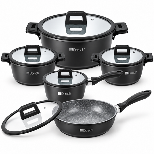 DORSCH Lifetime Ceramic Cookware Set – 10 pcs