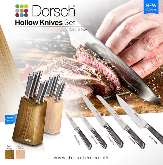 DORSCH Hollow Knife Set 6Pcs