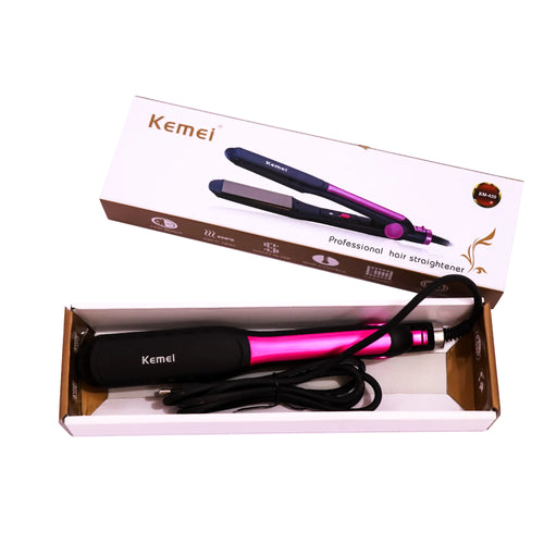 KEMEI Professional Hair Straightener with Temperature Adjustmen