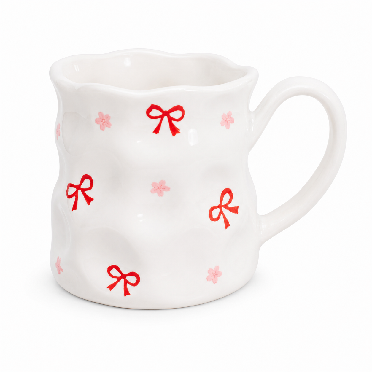 Bow & Blossom Ceramic Mug