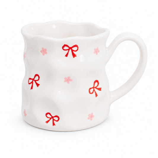 Bow & Blossom Ceramic Mug