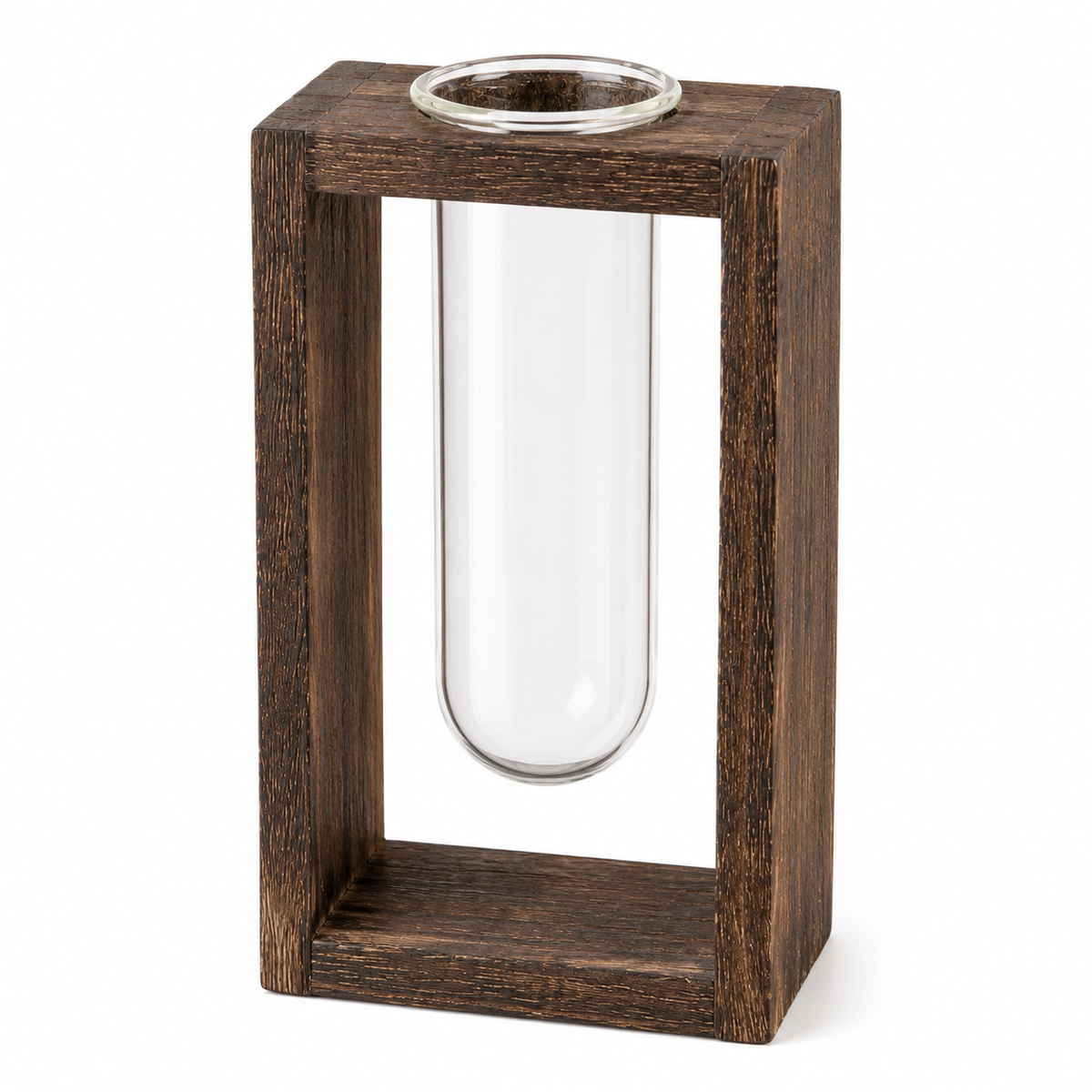 Elegant Glass Tube Planter Stand
