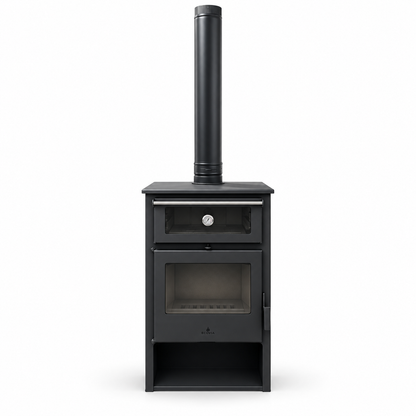 **STOVIA Wood-Burning Stove with Oven – RC1401A, 14.1 kW