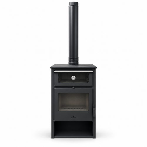 **STOVIA Wood-Burning Stove with Oven – RC1401A, 14.1 kW
