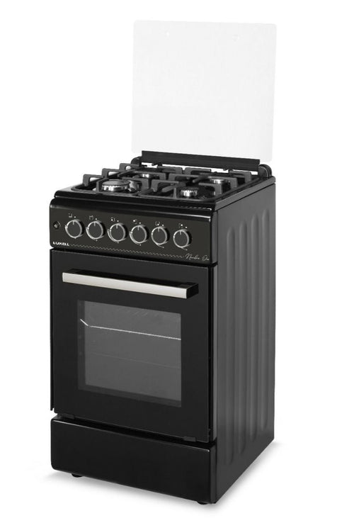 LUXELL GAS 4 BURNERS LF55GG40 50*55 BLACK