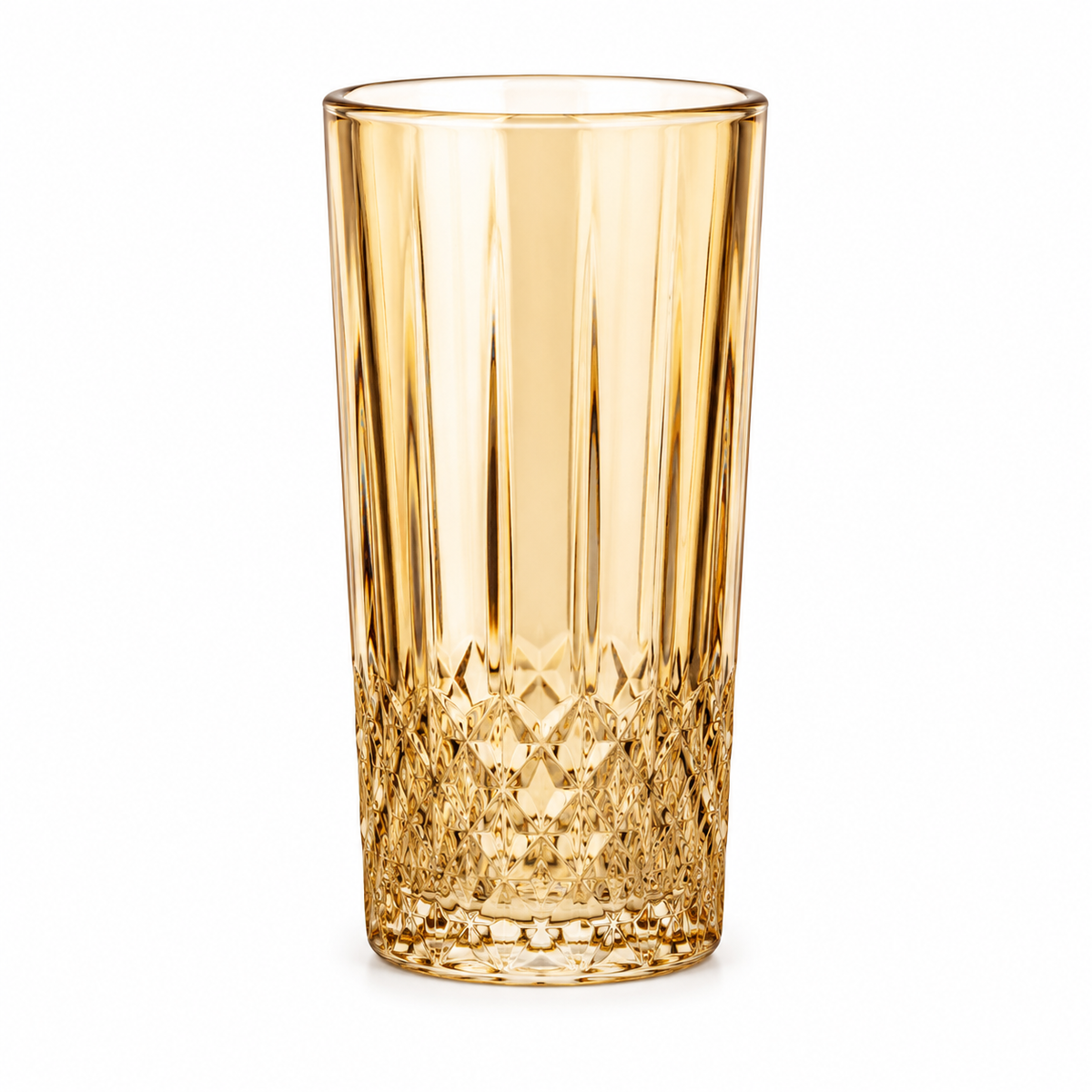 Elegant Amber Drinking Glass