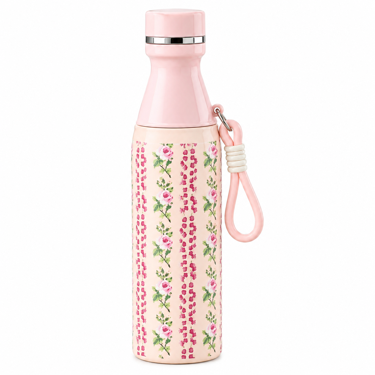 Floral Printed Insulated Stainless Steel Bottle