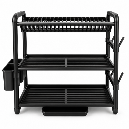 Barella Premium 3-Layer Dish Drying Rack – Heavy Duty