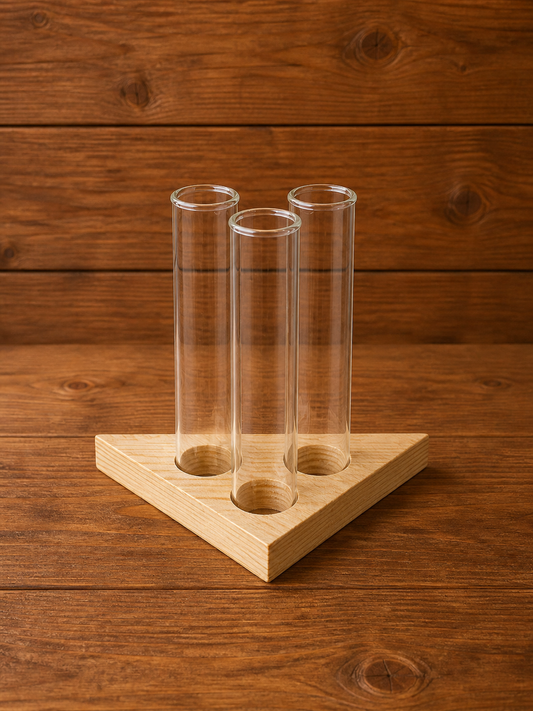 Elegant Trio Glass Vase Set