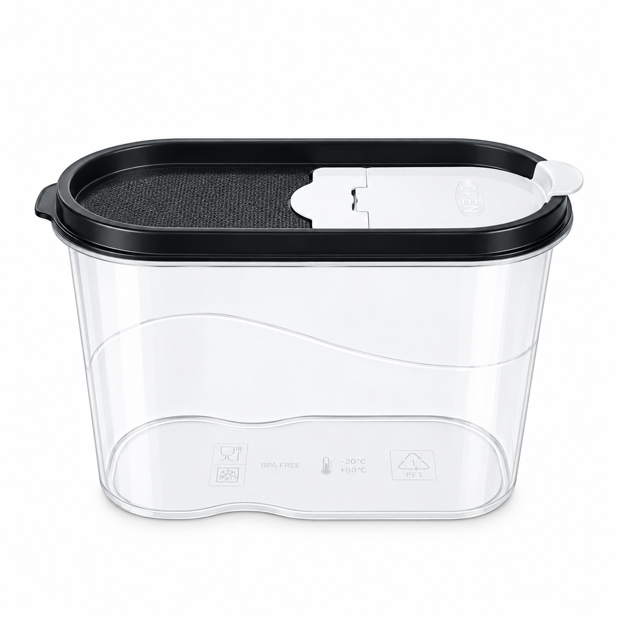 Plastic Pantry Container with Sealing Lid