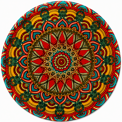 Mandala Style Drink Coasters