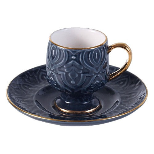 DORSCH Oriental Navy Coffee Cups Set 6pcs