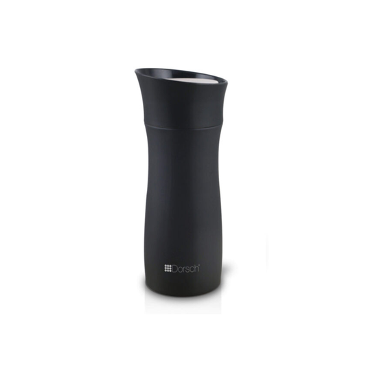 DORSCH Black Metal Mug 300ml with Double Wall Insulation