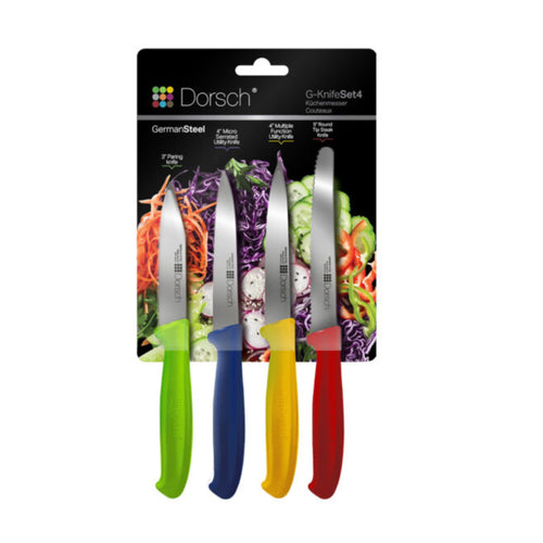 DORSCH Colorful Sharp Knife Set – 4 Pieces