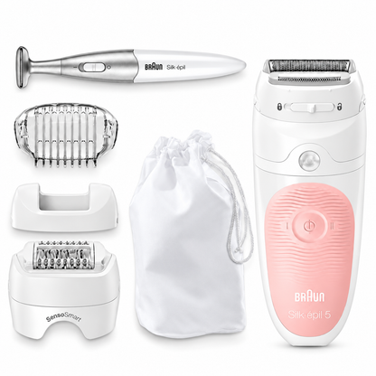 Braun, Silk-épil 5-820 Wet & Dry Epilator with 3 Extras