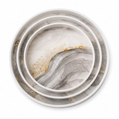 Premium Round Tray Collection Set of 3