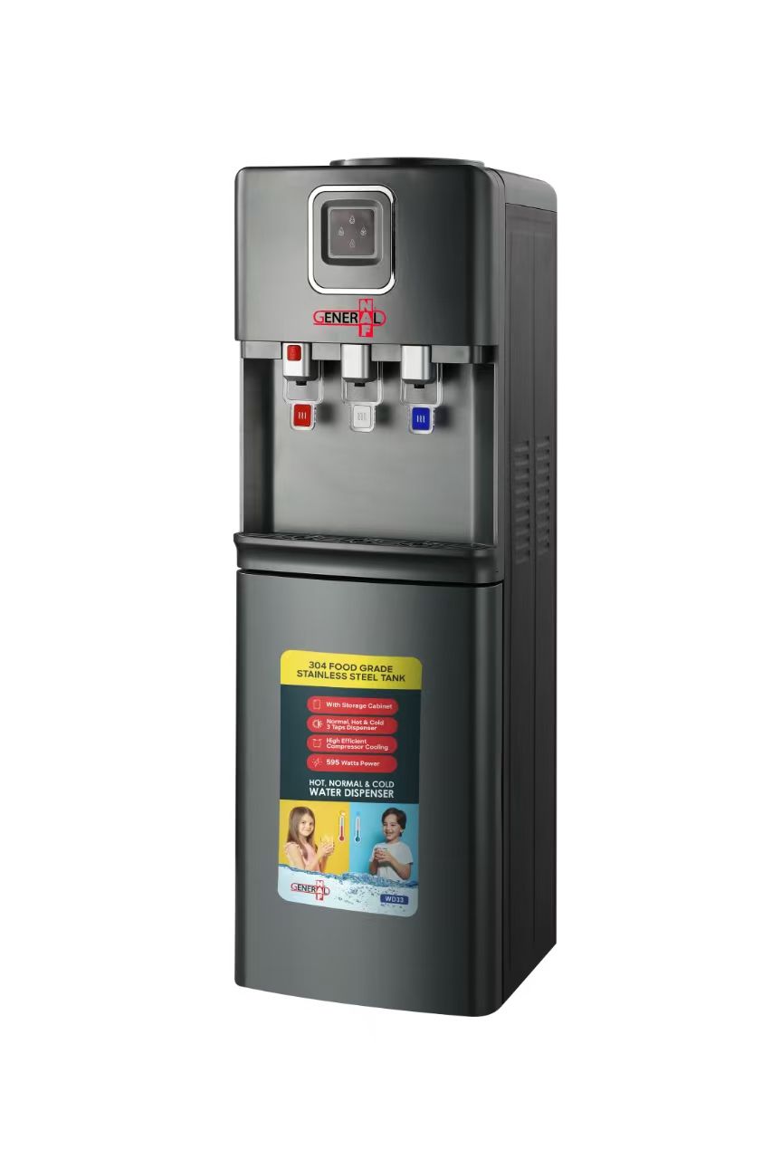 GENERAL NAF WATER DISPANSER HOT/COLD WATER 595w WD-33 SILVER