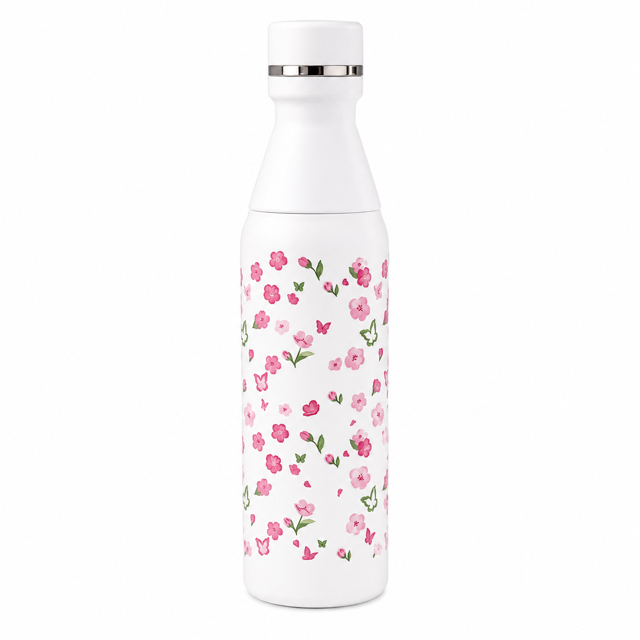 Floral Printed Insulated Stainless Steel Bottle