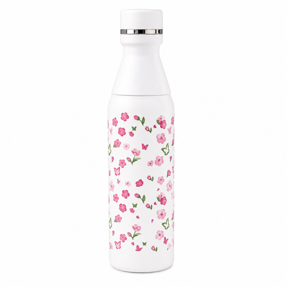 Floral Printed Insulated Stainless Steel Bottle