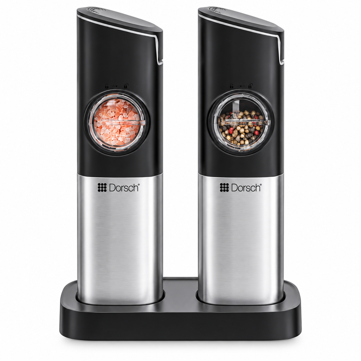 DORSCH Rechargeable Electric Salt & Pepper Grinder - 2PCS