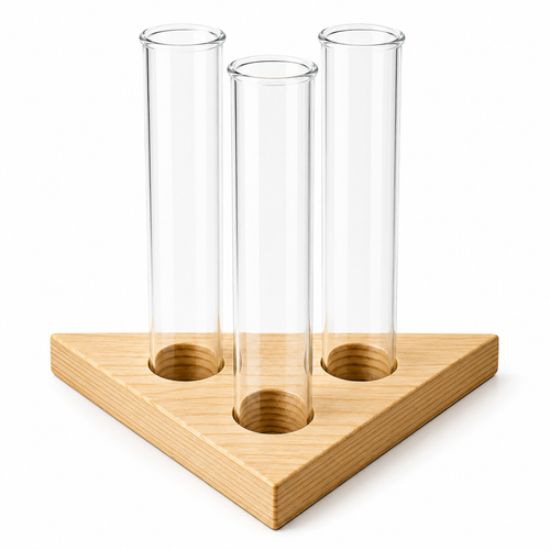 Elegant Trio Glass Vase Set