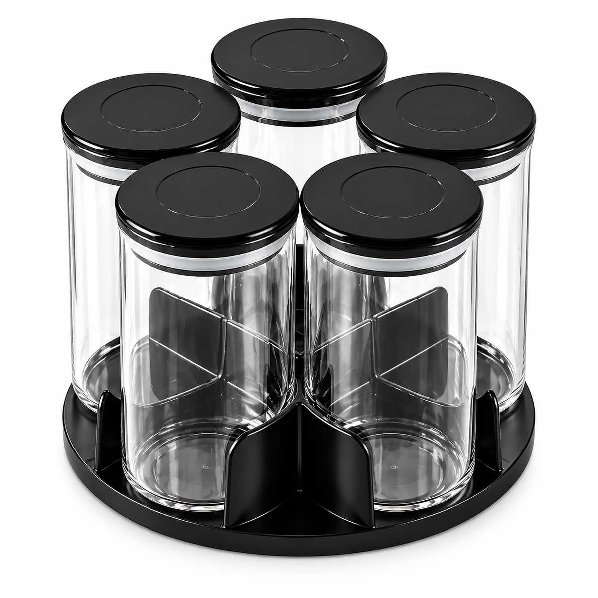 Barella Spice Jar Set with Rotating Stand
