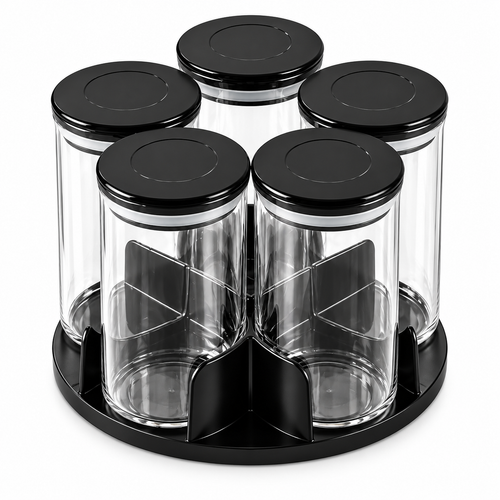 Barella Spice Jar Set with Rotating Stand